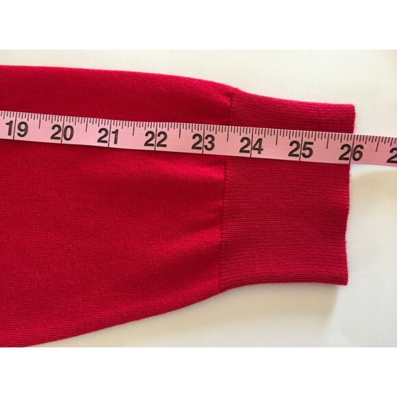 Lands’ End School Uniform Men's Performance V-neck Sweater Sz L Rich Red NWT - Picture 14 of 15